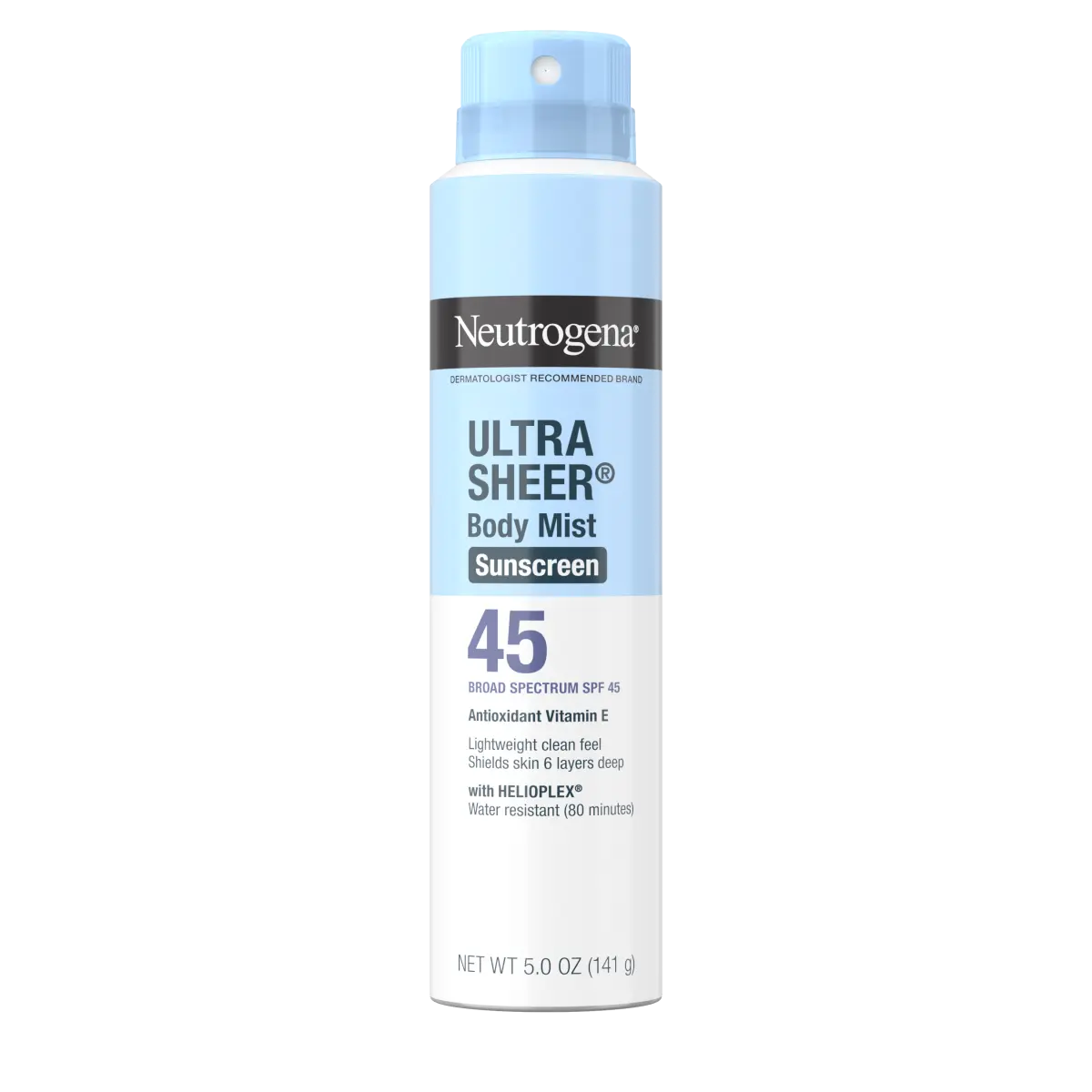Neutrogena® Ultra Sheer® Body Mist Sunscreen Broad Spectrum SPF 45, 5 Oz