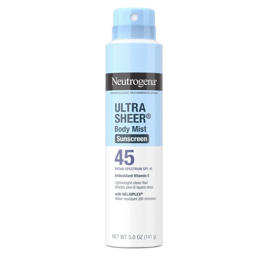 Neutrogena® Ultra Sheer® Body Mist Sunscreen Broad Spectrum SPF 45, 5 Oz