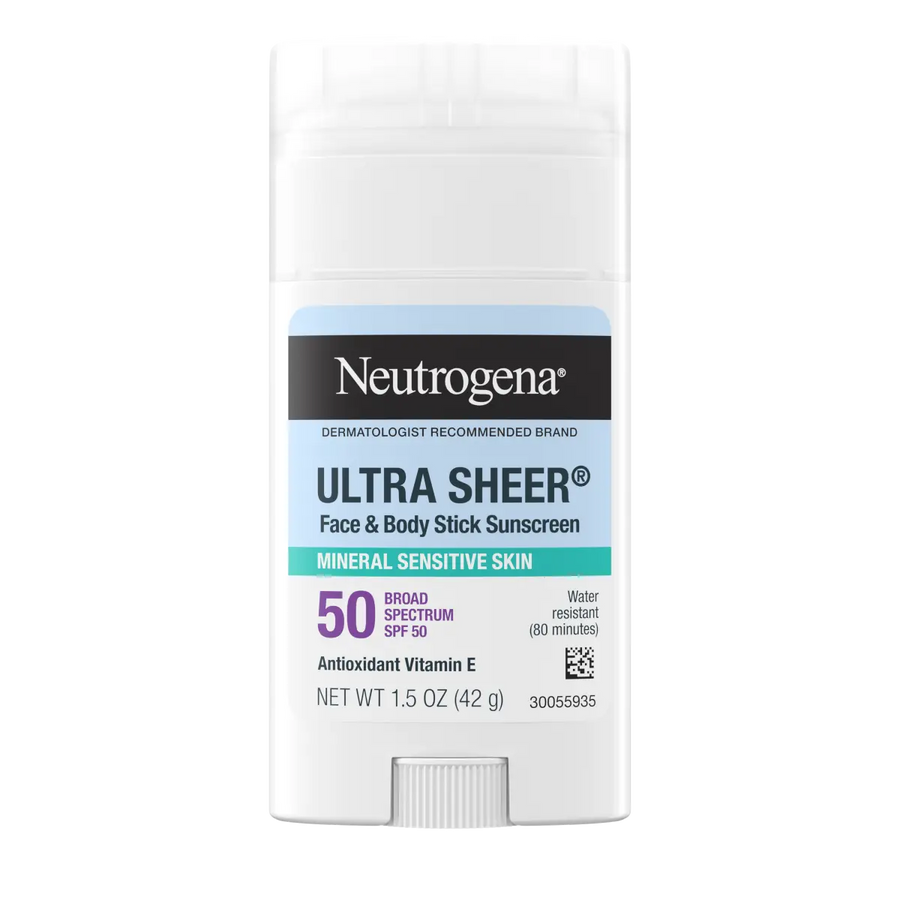 Neutrogena® Ultra Sheer Mineral Face & Body Stick SPF 50. 1.5 Oz