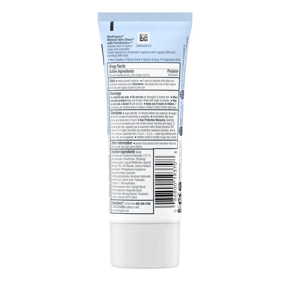 Neutrogena® Mineral Ultra Sheer Dry-Touch SPF 30 Sunscreen Lotion, 3.0 Fl. Oz
