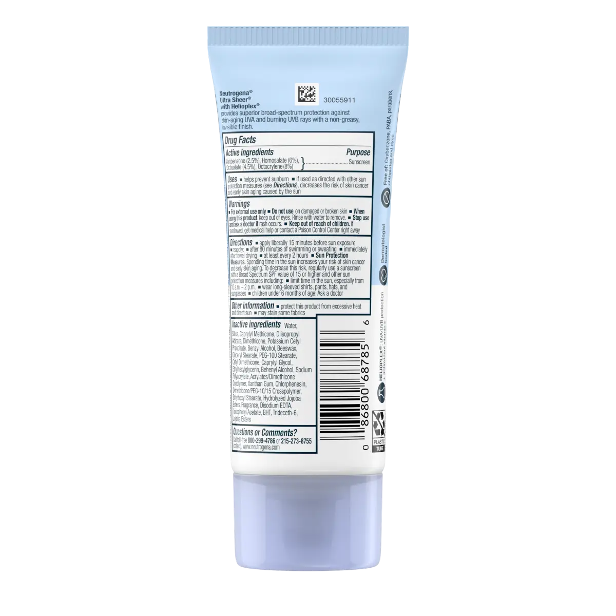 Neutrogena® Ultra Sheer Dry-Touch Sunscreen Lotion Broad Spectrum SPF 30, 3 Fl. Oz