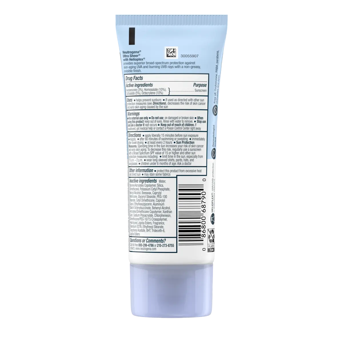 Neutrogena® Ultra Sheer Dry-Touch Sunscreen Lotion Broad Spectrum SPF 55, 3 Fl. Oz