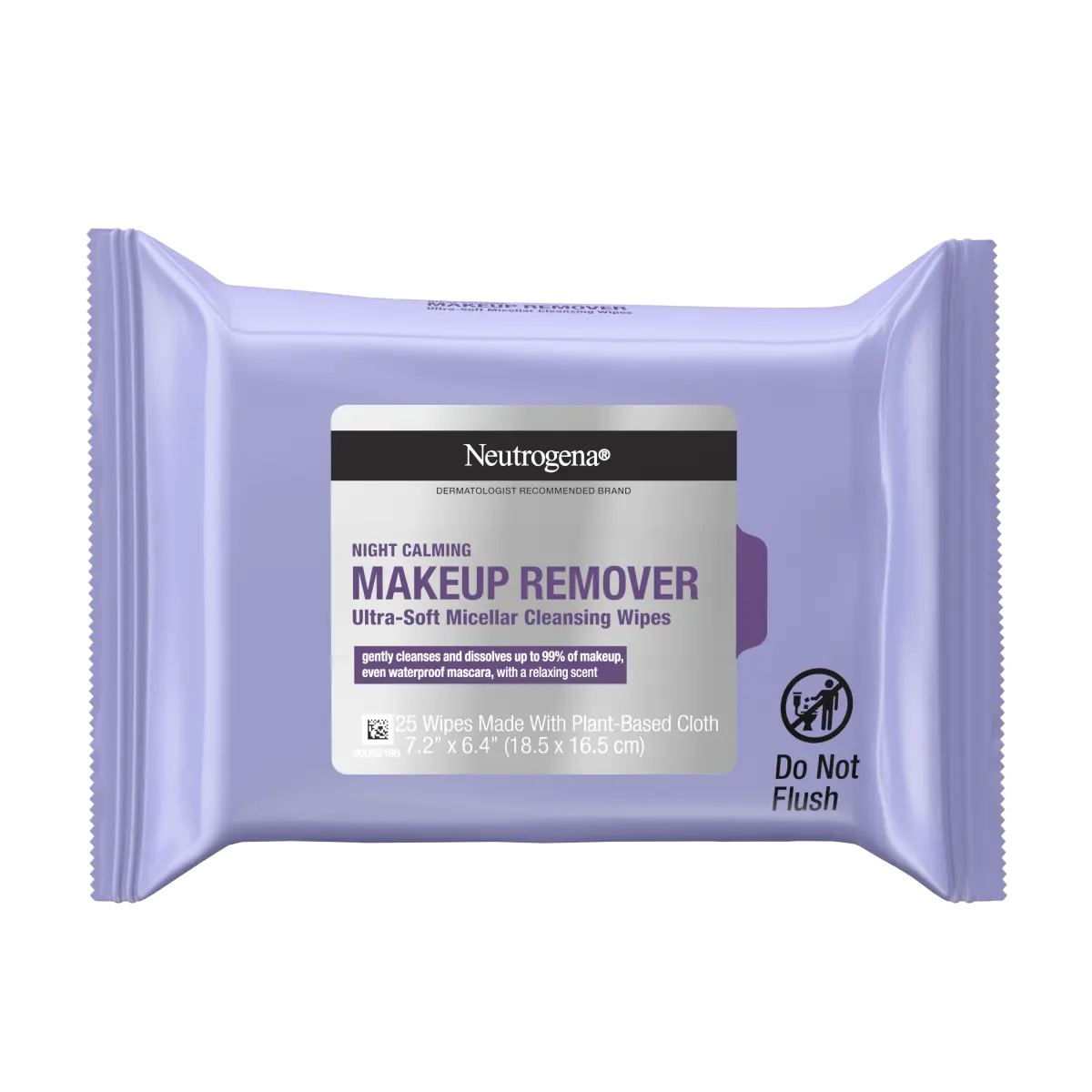 Neutrogena® Night Calming Makeup Remover Ultra-Soft Micellar Wipes, 25 Count