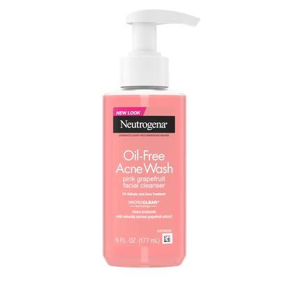 Neutrogena® Oil-Free Acne Wash Pink Grapefruit Facial Cleanser, 6 Fl. Oz