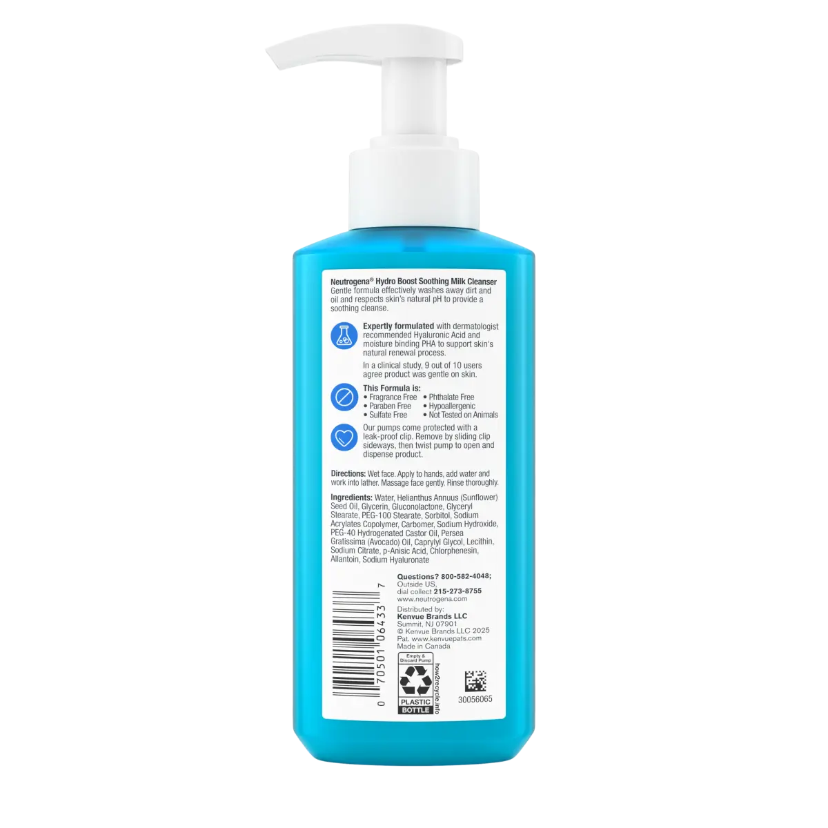 Neutrogena® Hydro Boost Soothing Milk Cleanser Fragrance Free, 7.8 Fl. Oz