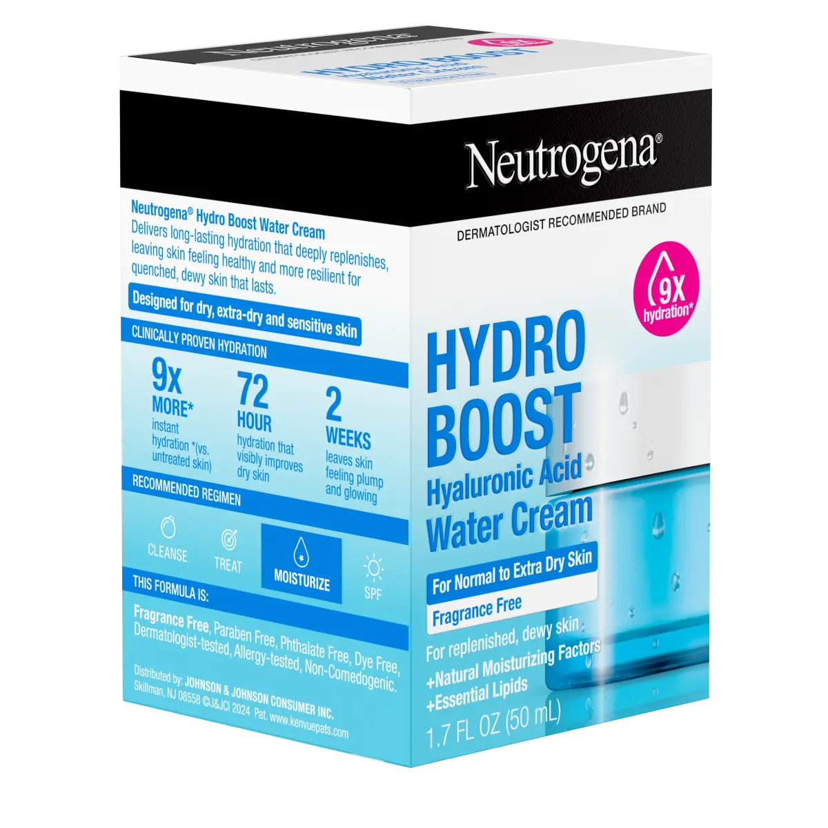 Neutrogena® Hydro Boost Hyaluronic Acid Water Cream Fragrance Free Facial Moisturizer 1.7 Fl. Oz
