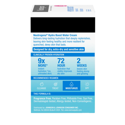 Neutrogena® Hydro Boost Hyaluronic Acid Water Cream Fragrance Free Facial Moisturizer 1.7 Fl. Oz