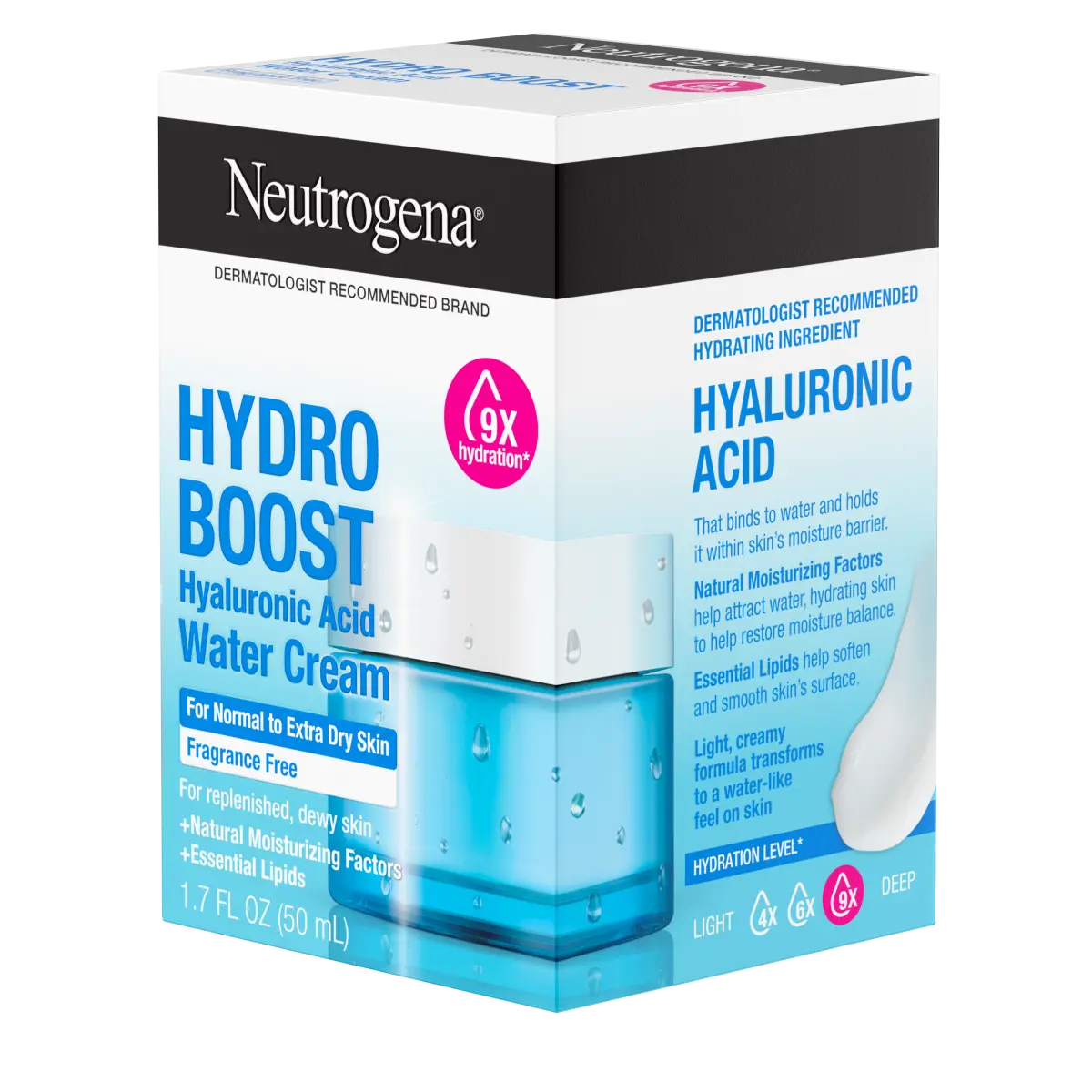 Neutrogena® Hydro Boost Hyaluronic Acid Water Cream Fragrance Free Facial Moisturizer 1.7 Fl. Oz