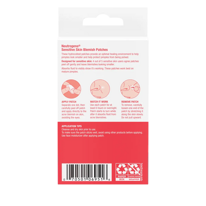 Neutrogena® Sensitive Skin Blemish Patches, 30 Count