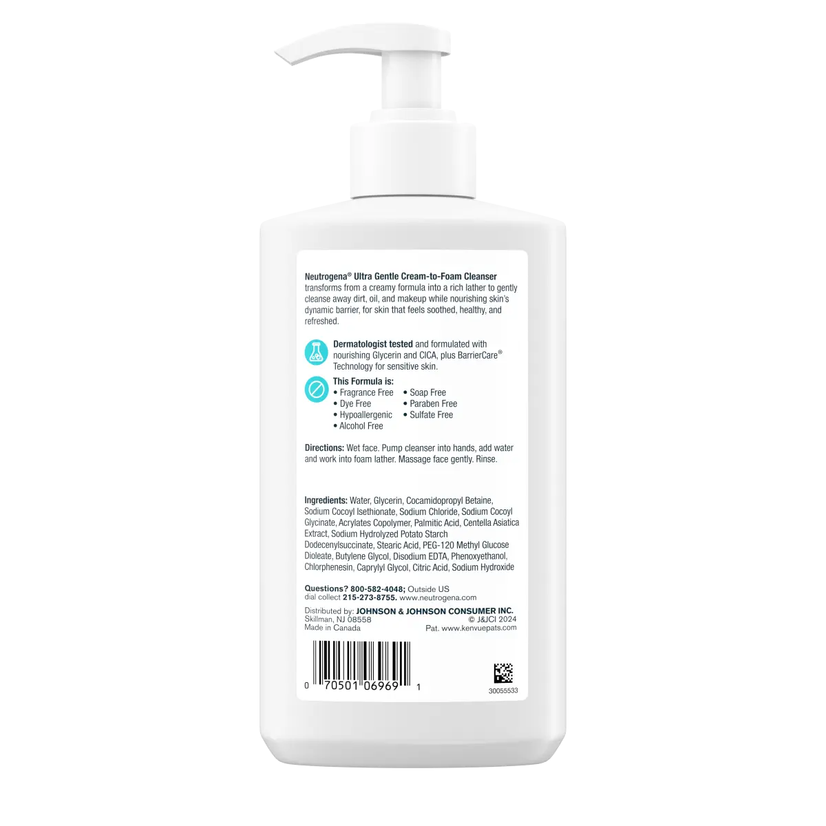 Neutrogena® Ultra Gentle Cream to Foam Cleanser, 12 Fl. Oz