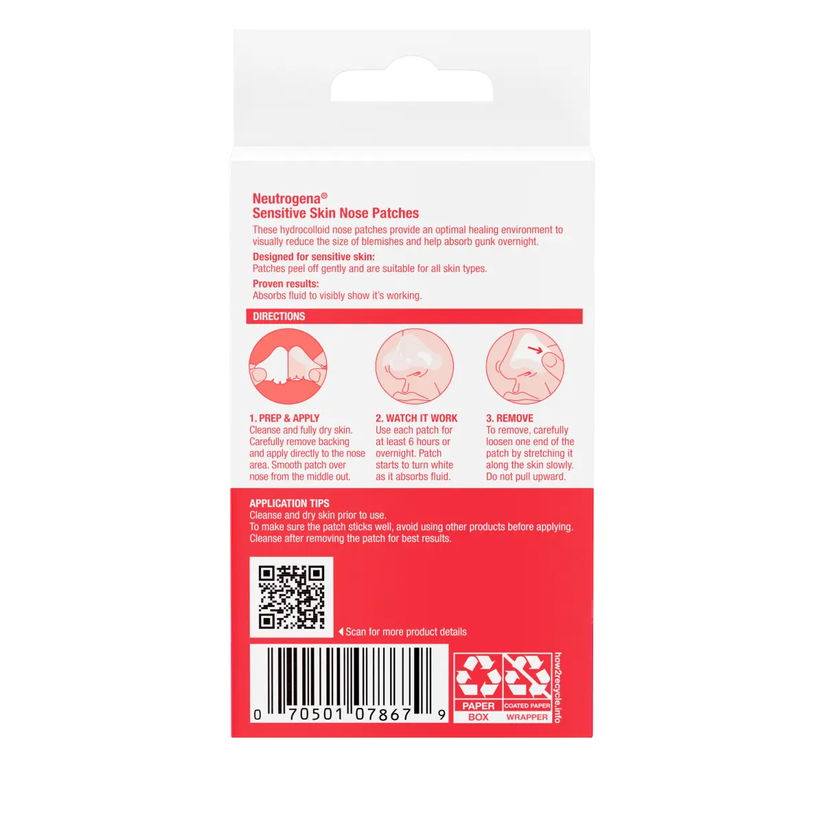 Neutrogena® Nose Patch, Sensitive Skin, 10 Count