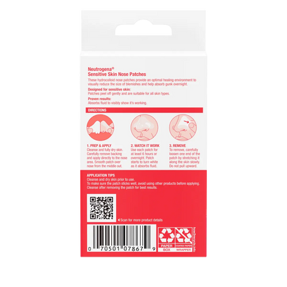 Neutrogena® Nose Patch, Sensitive Skin, 10 Count