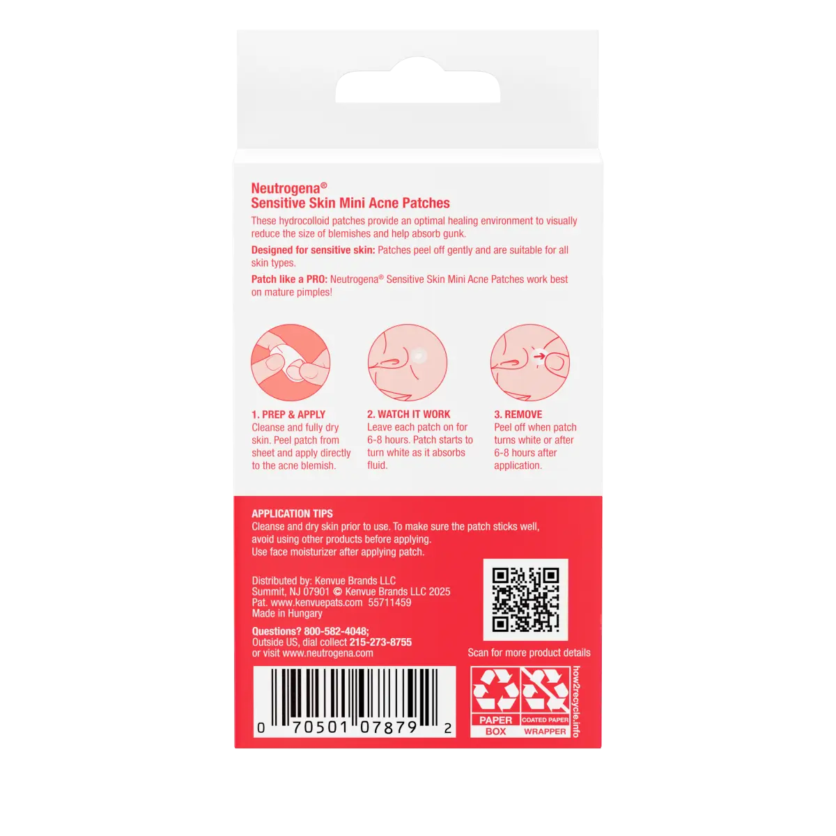 Neutrogena® Mini Acne Patch, Sensitive Skin, 36 Count