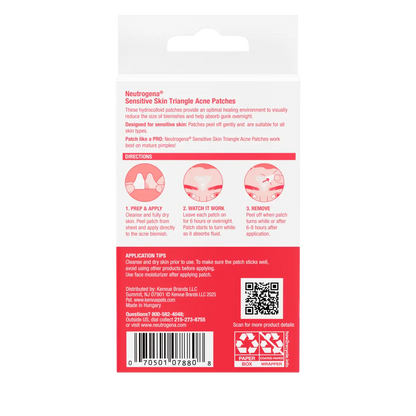 Neutrogena® Sensitive Skin Triangle Acne Patches, 10 Count