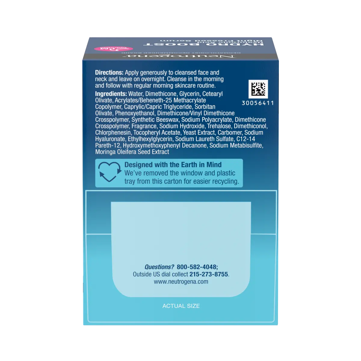 Neutrogena® Hydro Boost Night Pressed Serum with Hyaluronic Acid 1.7 Oz