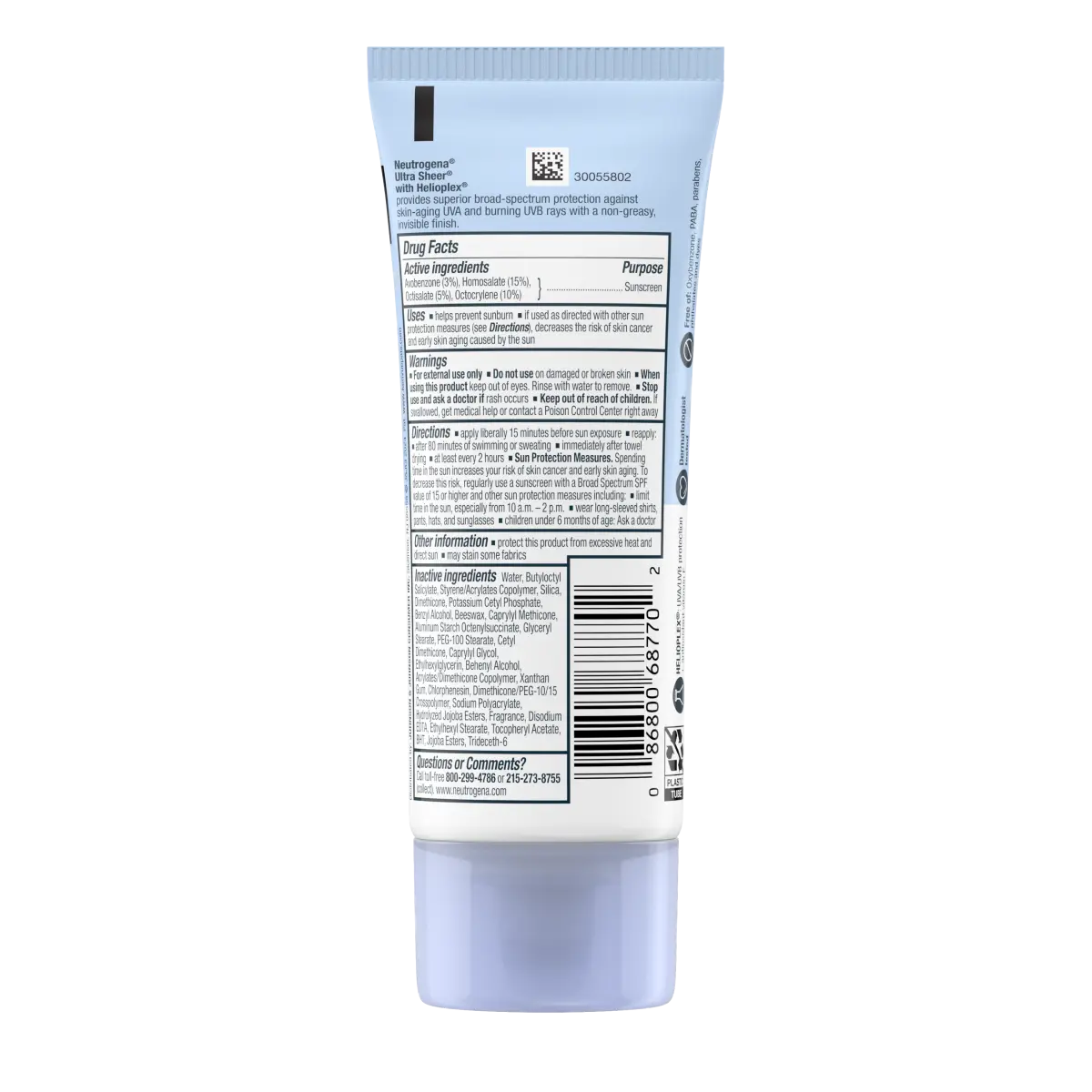 Neutrogena® Ultra Sheer Dry-Touch Sunscreen Lotion Broad Spectrum SPF 70, 3 Fl. Oz
