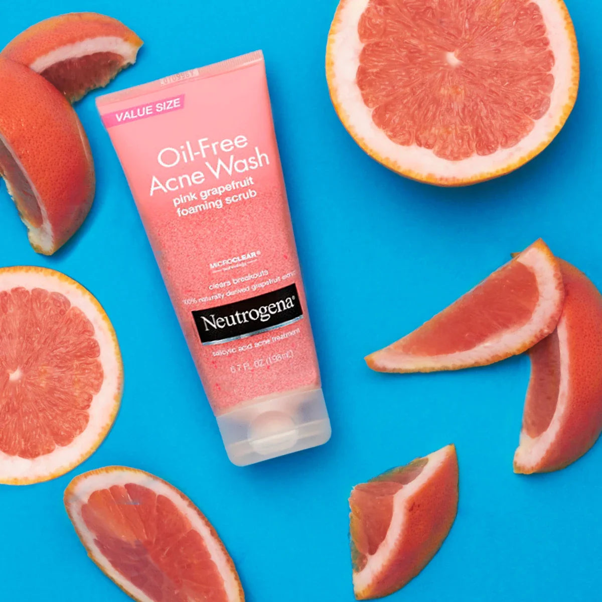 Neutrogena® Oil-Free Acne Wash Pink Grapefruit Foaming Scrub, 4.2 Fl. Oz
