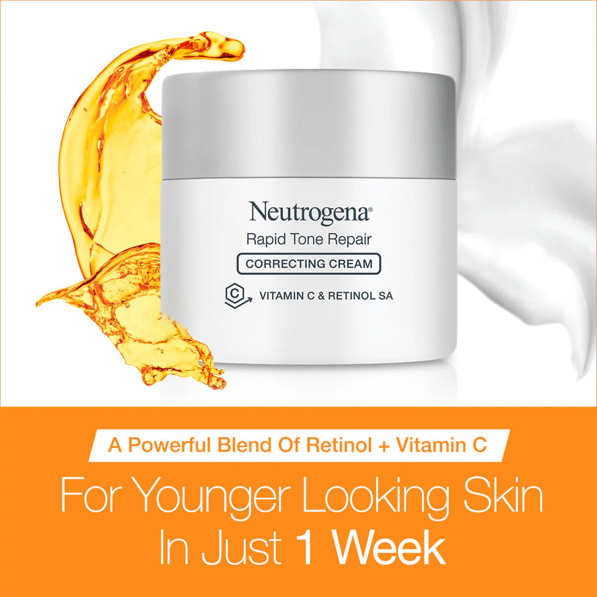 Neutrogena® Rapid Tone Repair Retinol + Vitamin C Correcting Cream, 1.7 Oz