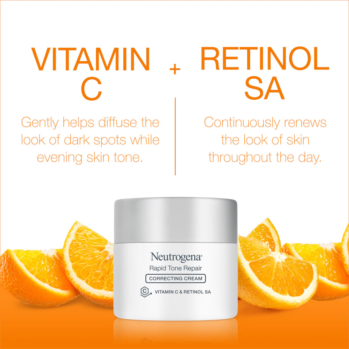 Neutrogena® Rapid Tone Repair Retinol + Vitamin C Correcting Cream, 1.7 Oz