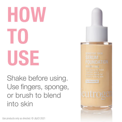Neutrogena® Healthy Skin Sensitive Skin Serum Foundation, Light 01, 1 Oz