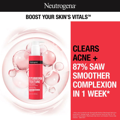 Neutrogena® Stubborn Texture Acne Cleanser, Salicylic Acid, 6.3 Fl. Oz