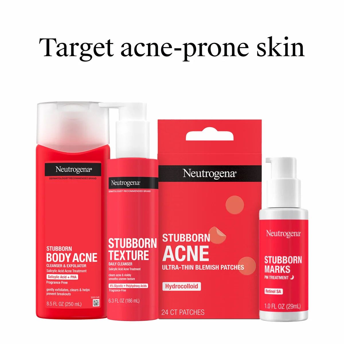 Neutrogena® Stubborn Body Acne Cleanser & Exfoliator, 8.5 Fl. Oz