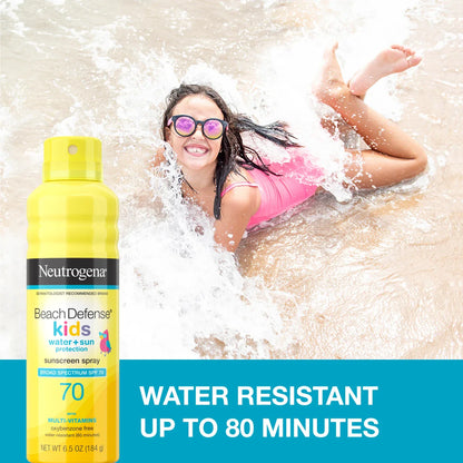 Neutrogena® Beach Defense Kids Sunscreen Spray Broad Spectrum SPF 70, 6.5 Oz