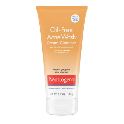 Neutrogena® Oil-Free Acne Wash Cream Cleanser, 6.7 Oz