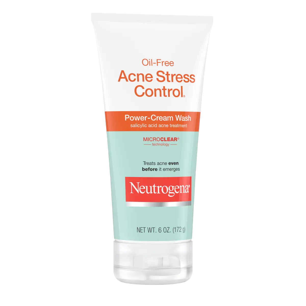 Neutrogena® Oil-Free Acne Stress Control Power-Cream Wash, 6 Oz