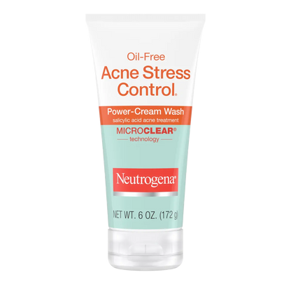 Neutrogena® Oil-Free Acne Stress Control Power-Cream Wash, 6 Oz