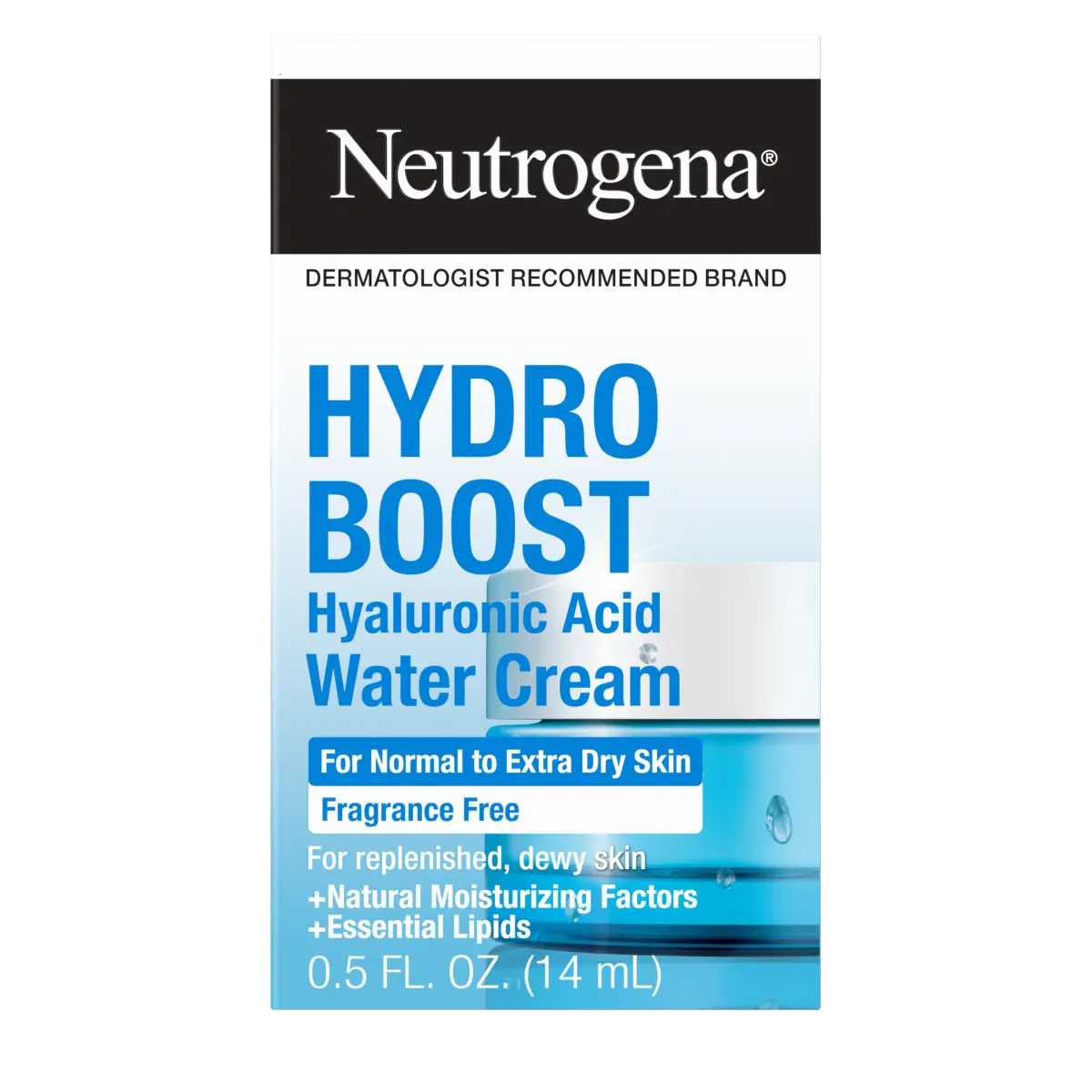 Neutrogena® Hydro Boost Hyaluronic Acid Water Cream Fragrance Free Facial Moisturizer 0.5 Fl. Oz