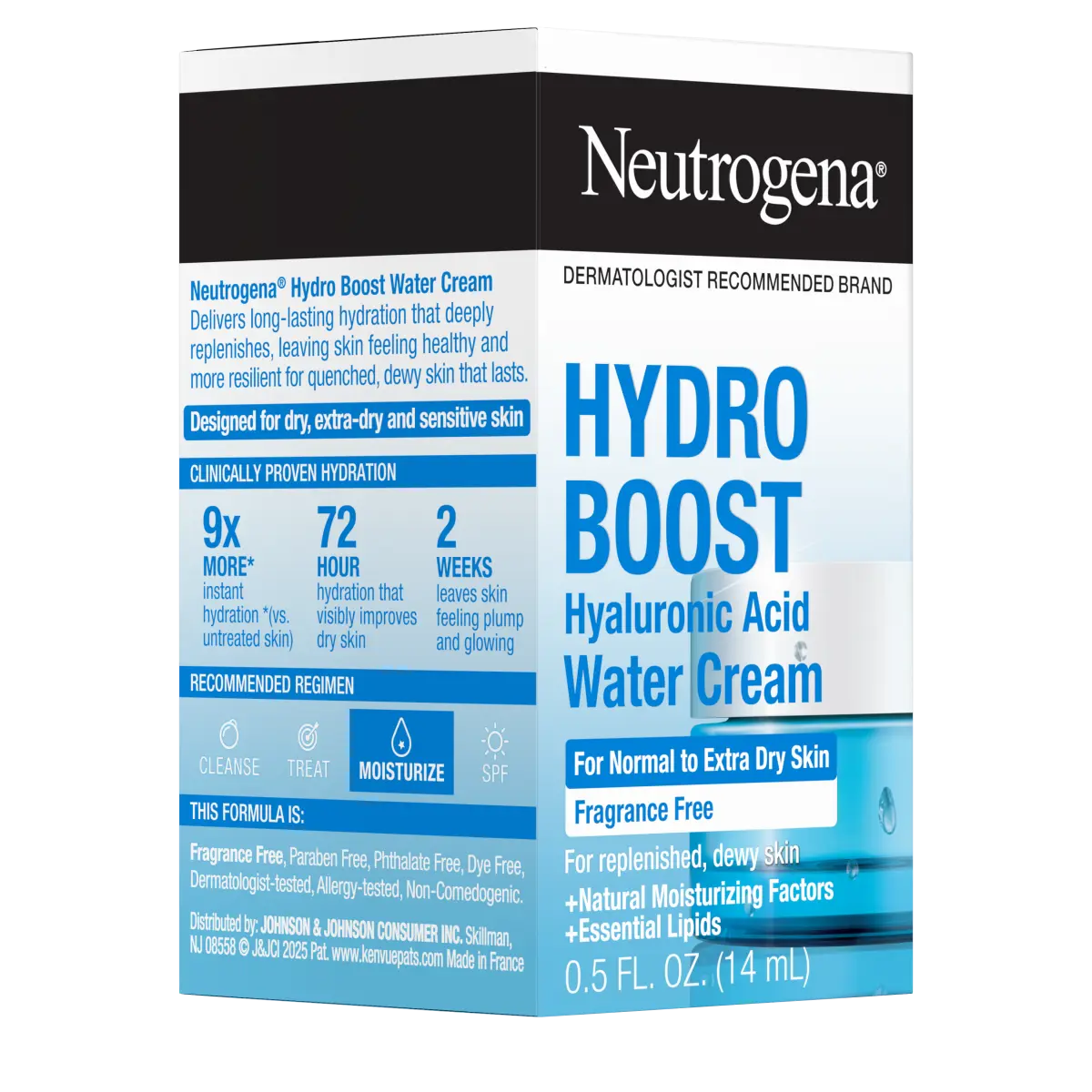 Neutrogena® Hydro Boost Hyaluronic Acid Water Cream Fragrance Free Facial Moisturizer 0.5 Fl. Oz