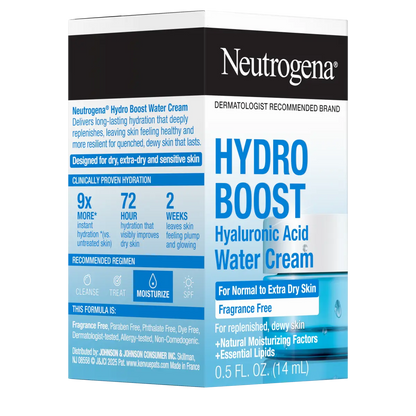 Neutrogena® Hydro Boost Hyaluronic Acid Water Cream Fragrance Free Facial Moisturizer 0.5 Fl. Oz