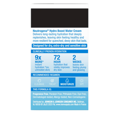Neutrogena® Hydro Boost Hyaluronic Acid Water Cream Fragrance Free Facial Moisturizer 0.5 Fl. Oz