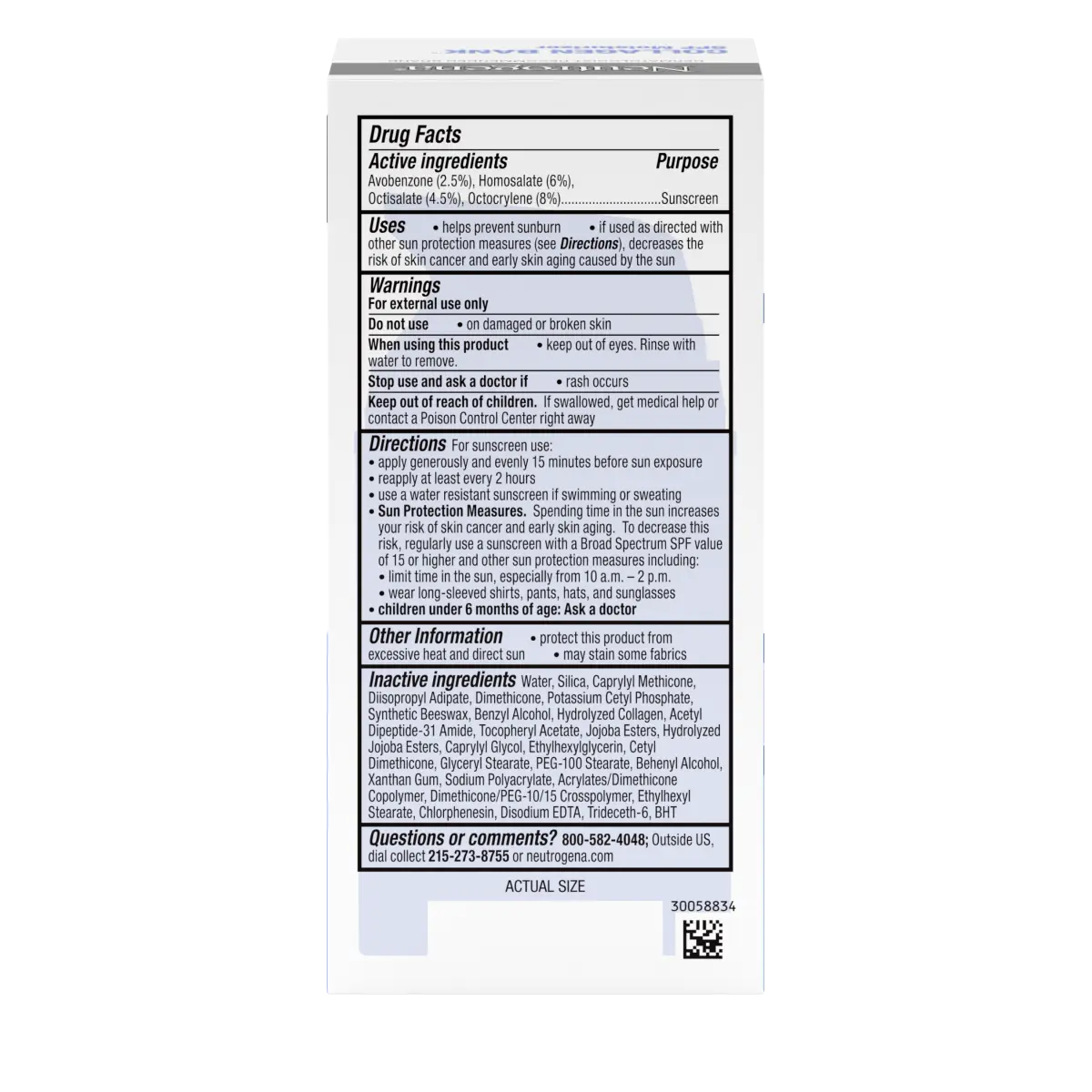 Neutrogena® Collagen Bank™ SPF Moisturizer Broad Spectrum SPF 30, 2 Fl. Oz