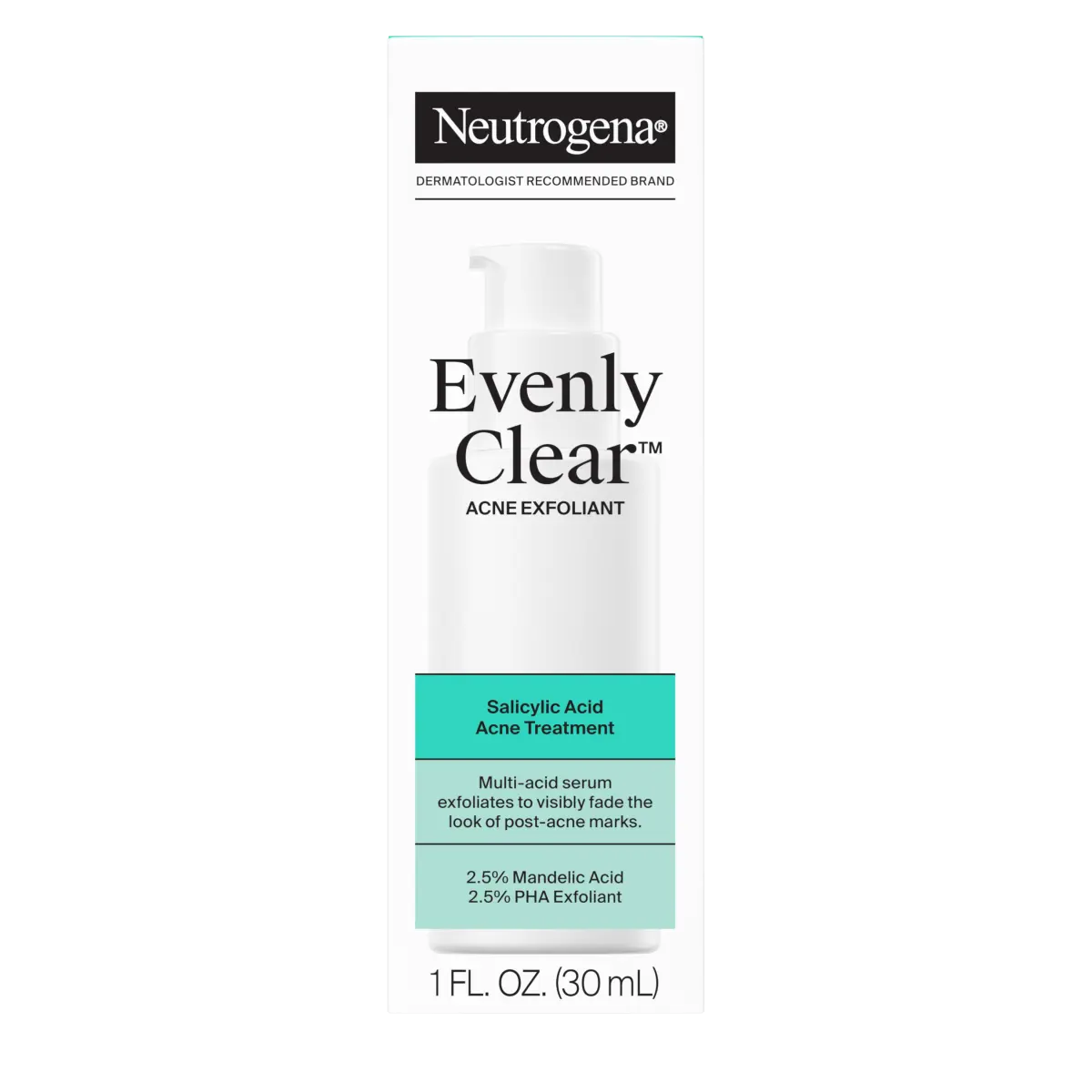 Neutrogena® Evenly Clear™ Acne Exfoliant, 1 fl oz
