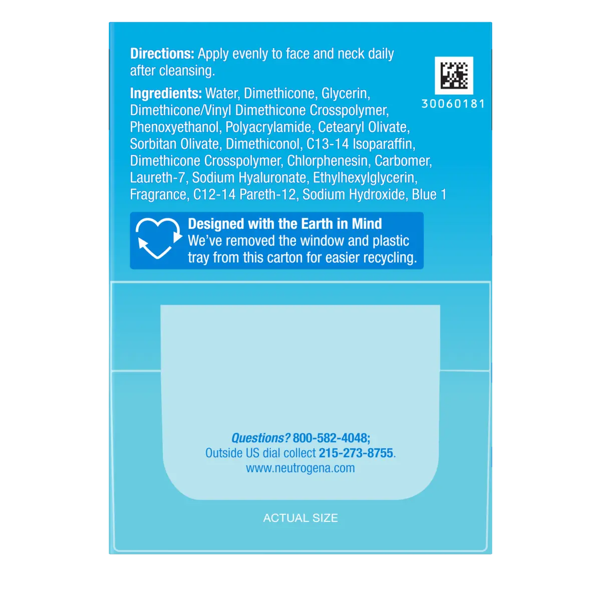 Neutrogena® Hydro Boost Hyaluronic Acid Water Gel with Signature Fragrance 1.7 Oz