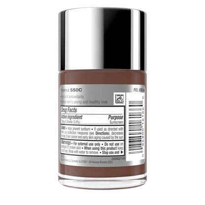 Neutrogena® Healthy Skin Liquid Makeup Broad Spectrum SPF 20, 550C Walnut, 1 Fl. Oz