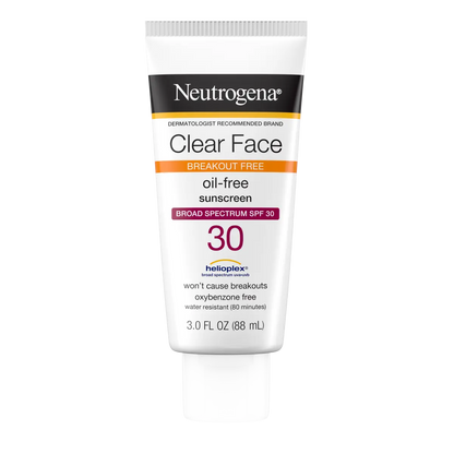 Neutrogena® Clear Face Liquid Lotion Sunscreen Broad Spectrum SPF 30, 3 Fl. Oz