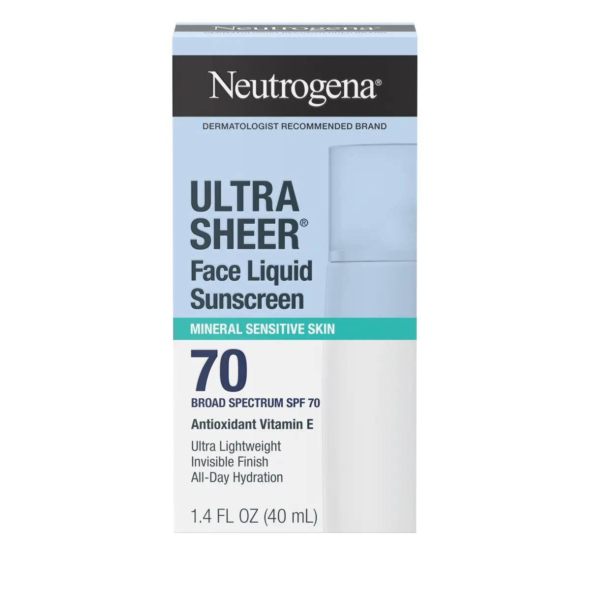 Neutrogena® Ultra Sheer® Mineral Face Liquid Sunscreen Broad Spectrum SPF 70, 1.4 Fl. Oz