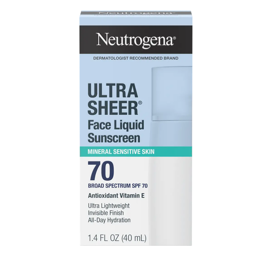 Neutrogena® Ultra Sheer® Mineral Face Liquid Sunscreen Broad Spectrum SPF 70, 1.4 Fl. Oz