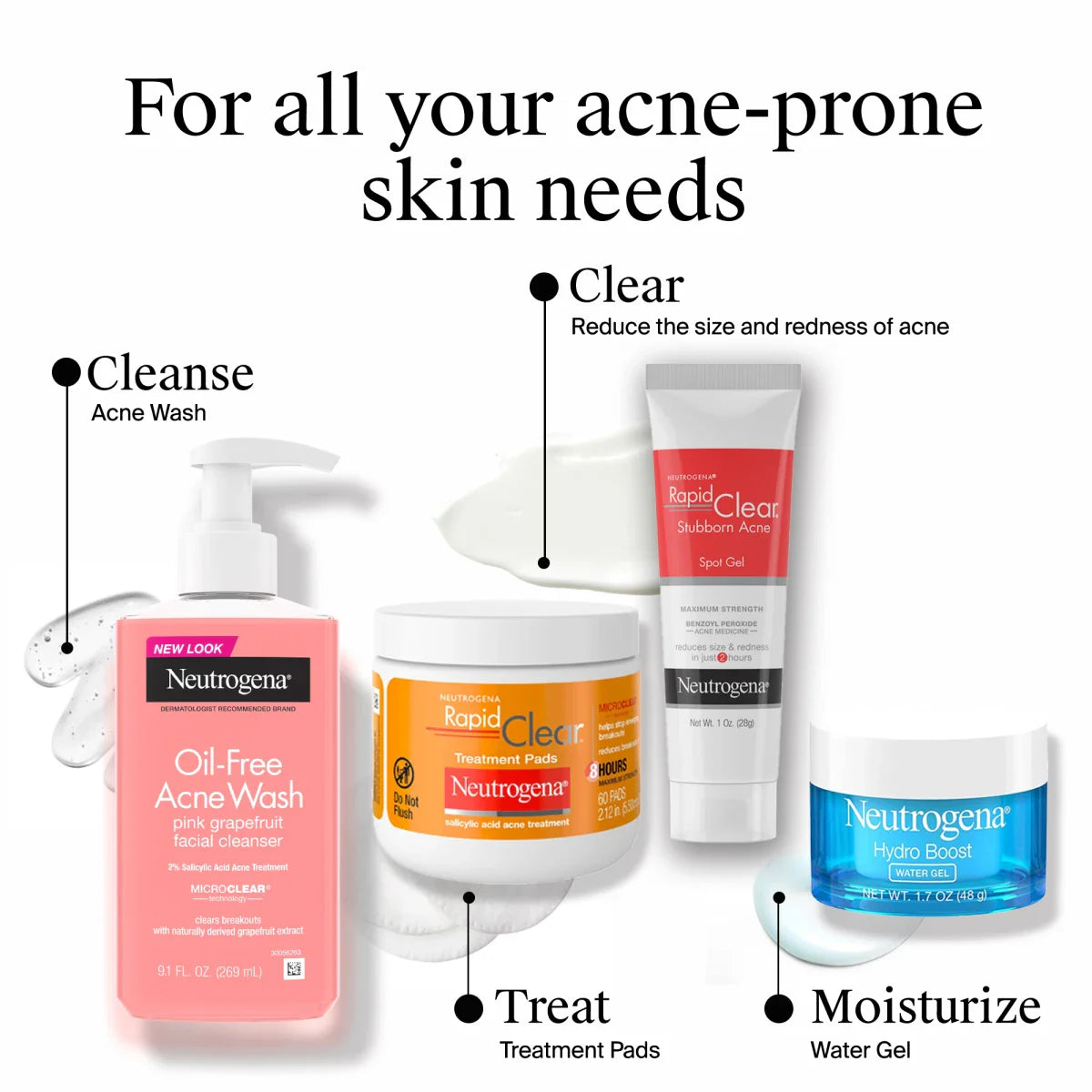 Neutrogena® Oil-Free Acne Wash Pink Grapefruit Facial Cleanser, 6 Fl. Oz