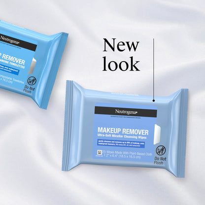 Neutrogena® Makeup Remover Ultra-Soft Micellar Cleansing Wipes, 25 Count with Vanity Case