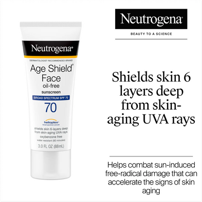 Neutrogena® Age Shield Face Lotion Sunscreen Broad Spectrum SPF 70, 3 Fl. Oz